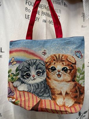 Large Colourful Shopper - Cats