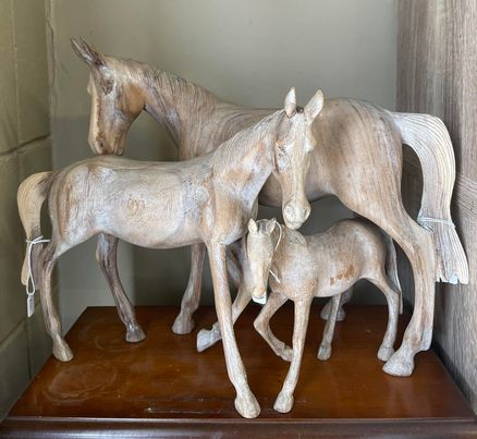 Hand Carved Wooden Horses