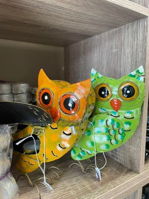 Metal Owl Tealight Holder