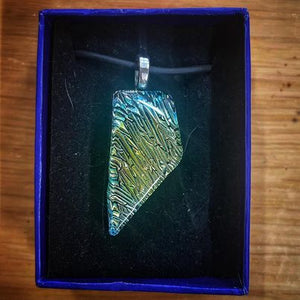 Glass Necklace - Pastel Yellow & Blue