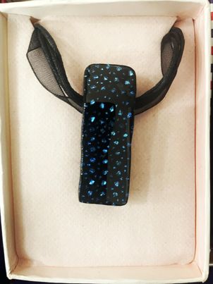 Glass Necklace - Blue Sparkles