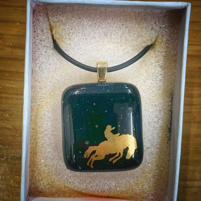 Glass Necklace - Horse