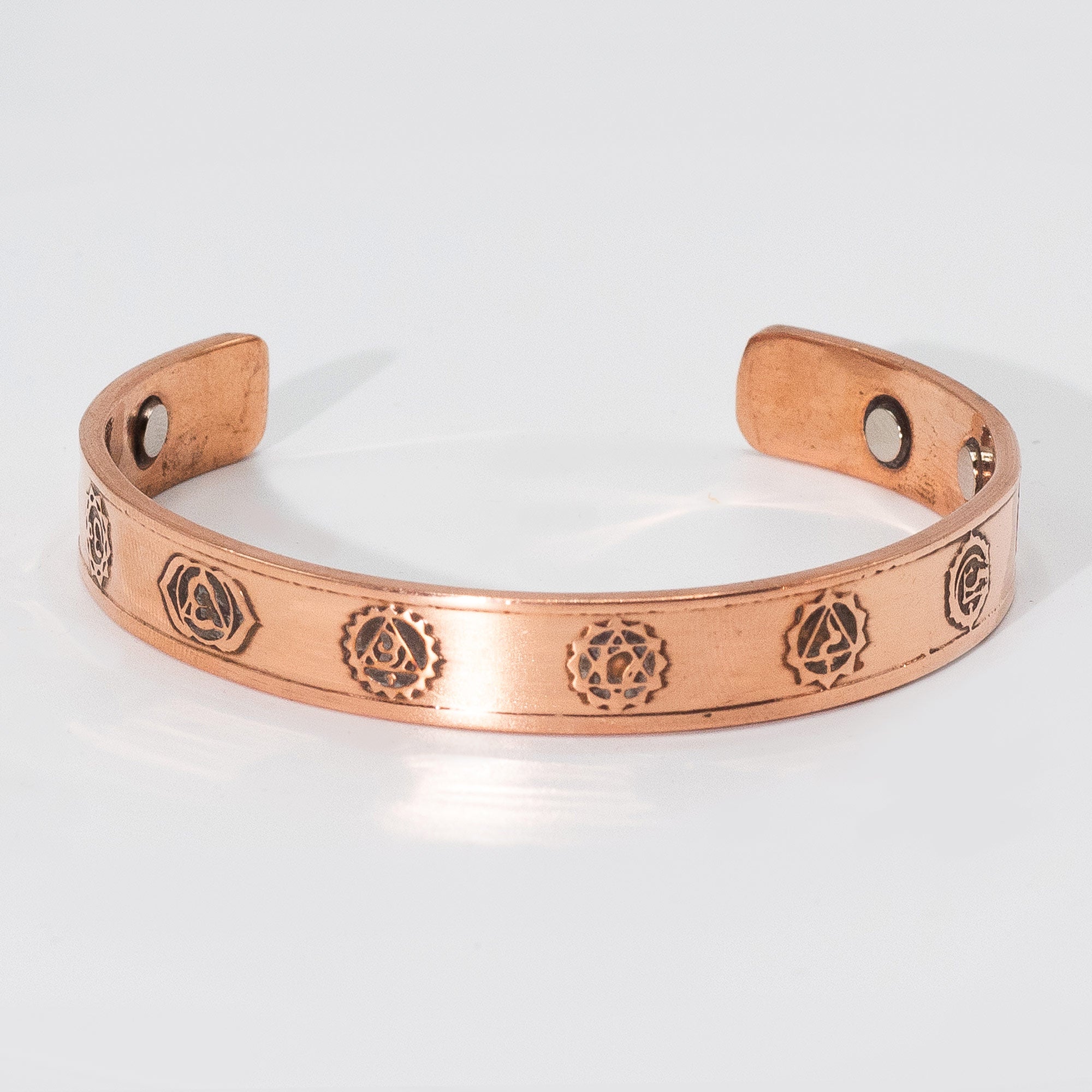 Solid Copper Manly Bracelets with Magnets