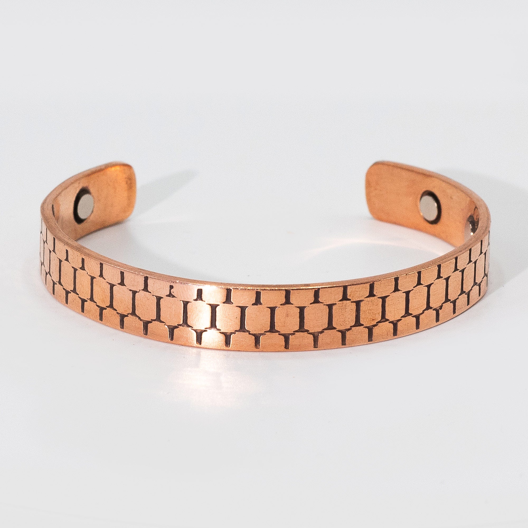 Solid Copper Manly Bracelets with Magnets