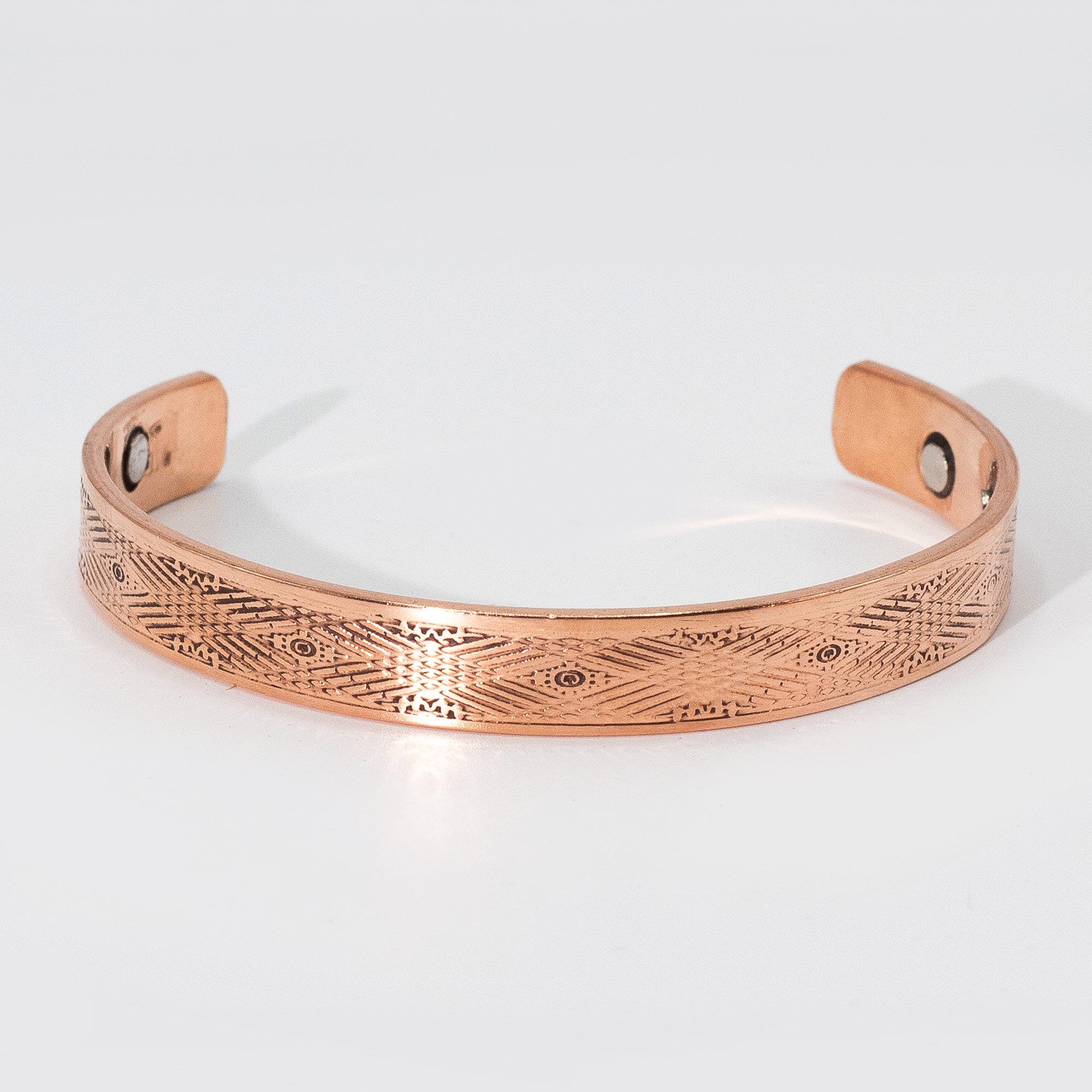 Solid Copper Manly Bracelets with Magnets