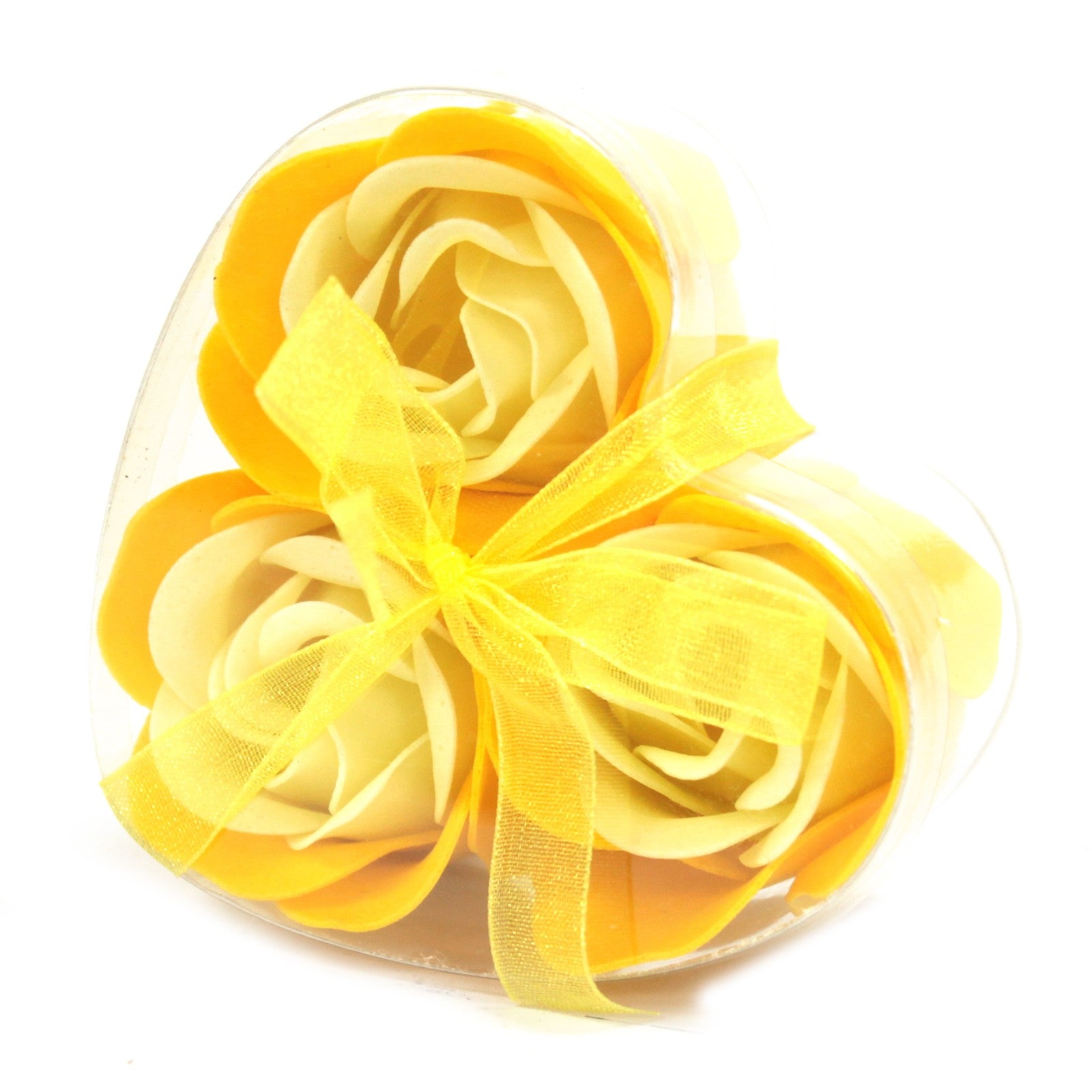 Soap Flower Heart Box - 3 Spring Roses