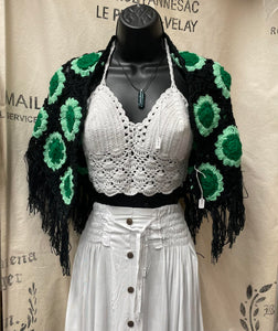 Crochet Shawl - Green