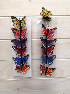 7cm Tropical Butterfly with Clip - Mixed
