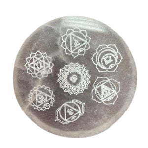 Small Selenite Charging Plate 8cm - Chakra Design