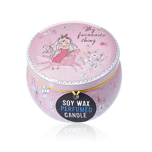 Art Tin Candles - Friendly Messages - Parma Violet