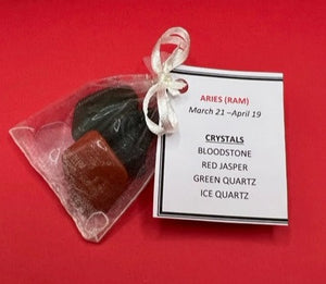 Aries - Zodiac Crystal Pack with Header Card