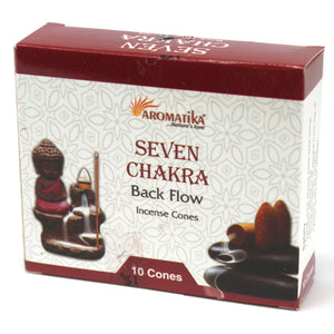Aromatica Backflow Incense Cones - 7 Chakras