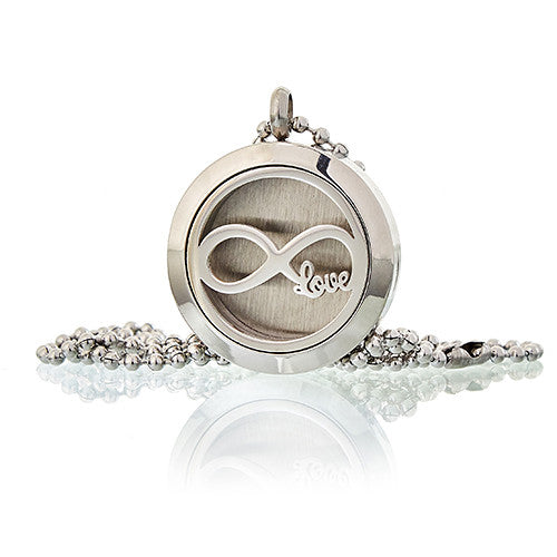 Bali Puzzle Box - Single Heart with Infinity Necklace