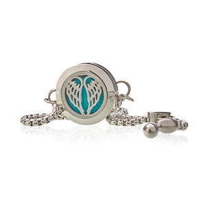 Aromatherapy Jewellery Chain Bracelet - Angel Wings 20mm