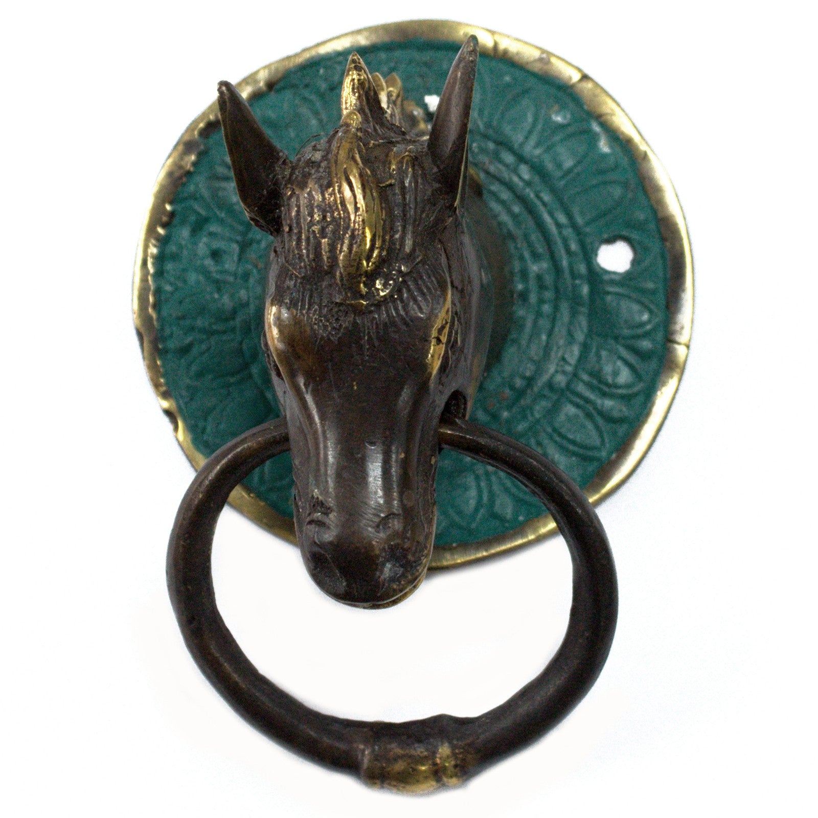 Brass Door Knocker - Horses Head