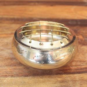 Charcoal Incense Jar - Brass
