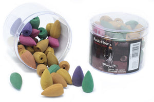 Back Flow Incense Cones - Tub of approx 45 Assorted