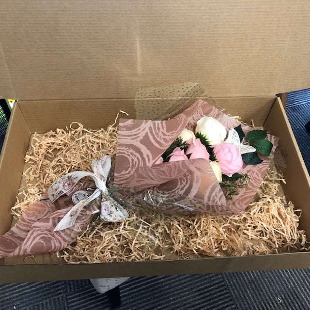 Soap Flower Luxury Pastel Bouquet in a Box