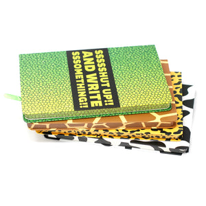 Cool A5 Notebook - Assorted Designs - Animal Encouragement (Coloured Edges)