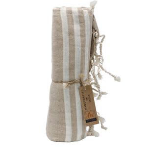 Cotton Pareo Throw - Warm Sand 100*180 cm