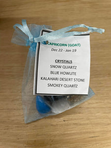 Capricorn - Zodiac Crystal Pack with Header Card