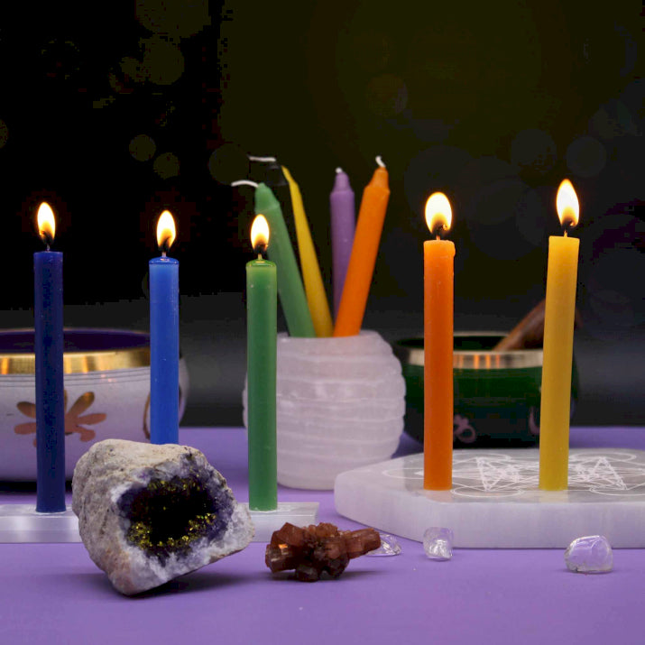 Set of 10 Spell Candles - Good Energy