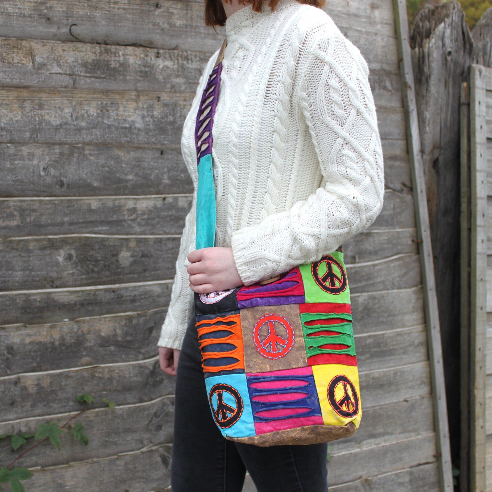 Ethnic Sling Bag - Sand and Peace
