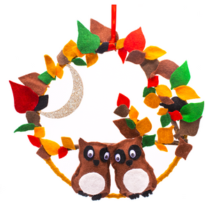 Felt Owl Wreath Kit