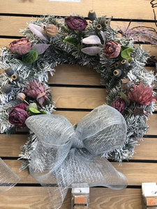 Dried Look Faux Christmas Wreath
