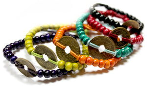 Bali Good Luck Feng Shui Bracelets - Multi Colours