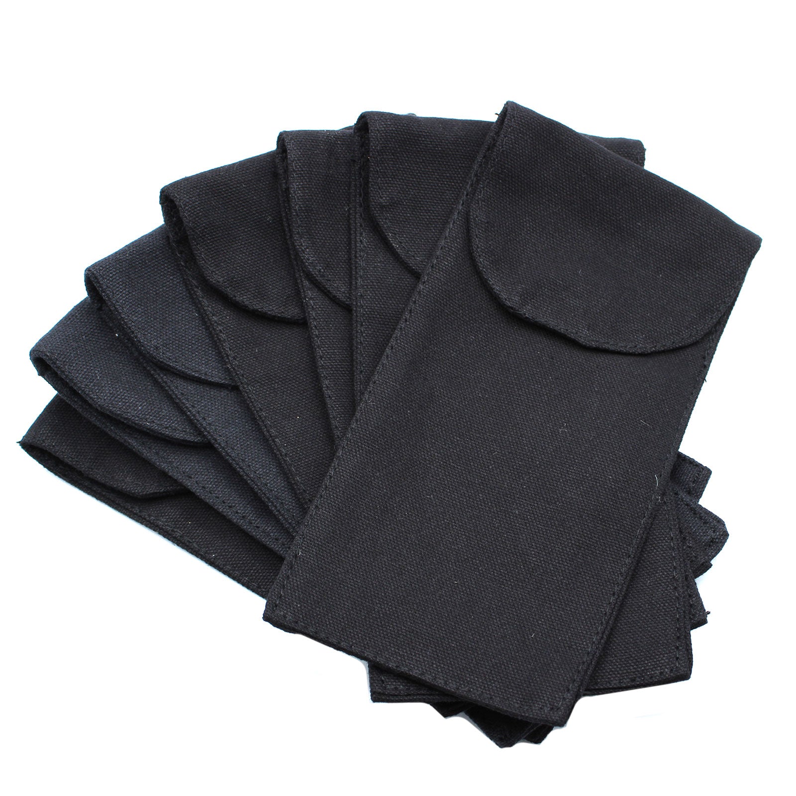 Cotton Pouch for Gemstone Face Rollers - Black 9*19cm