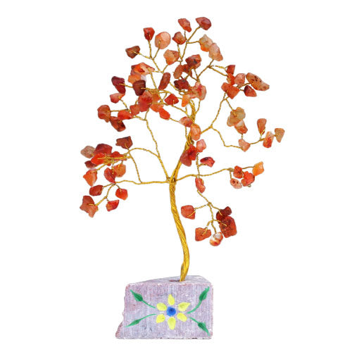 Indian Gemstone Tree - Carnelian 80 Stone
