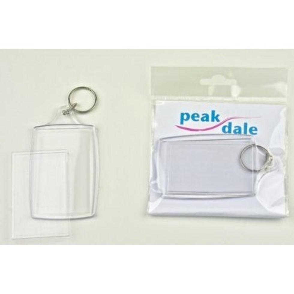 Key Fob Large Clear Plastic