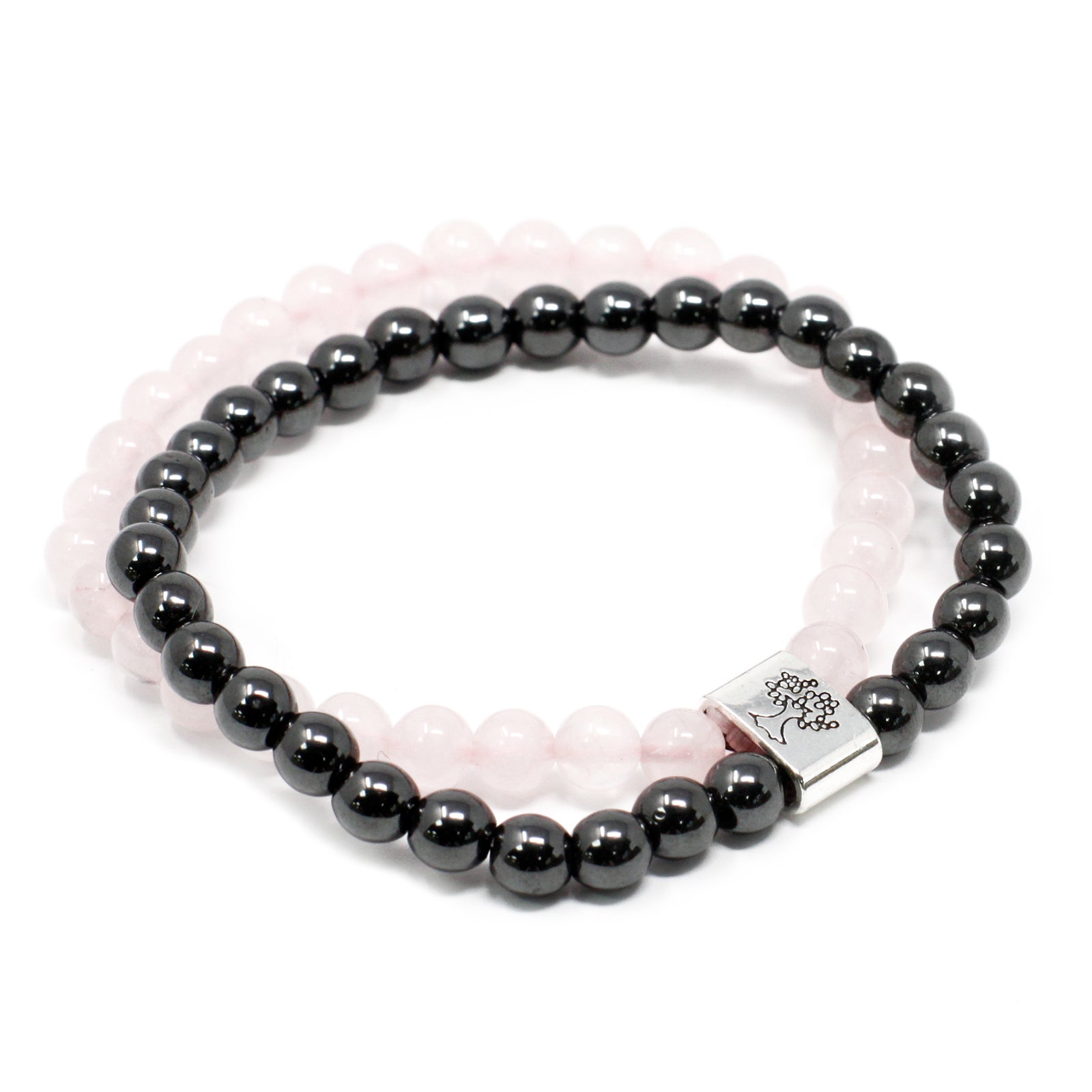 Magnetic Gemstone Bracelet - Rose Quartz Chakra