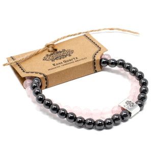 Magnetic Gemstone Bracelet - Rose Quartz Chakra