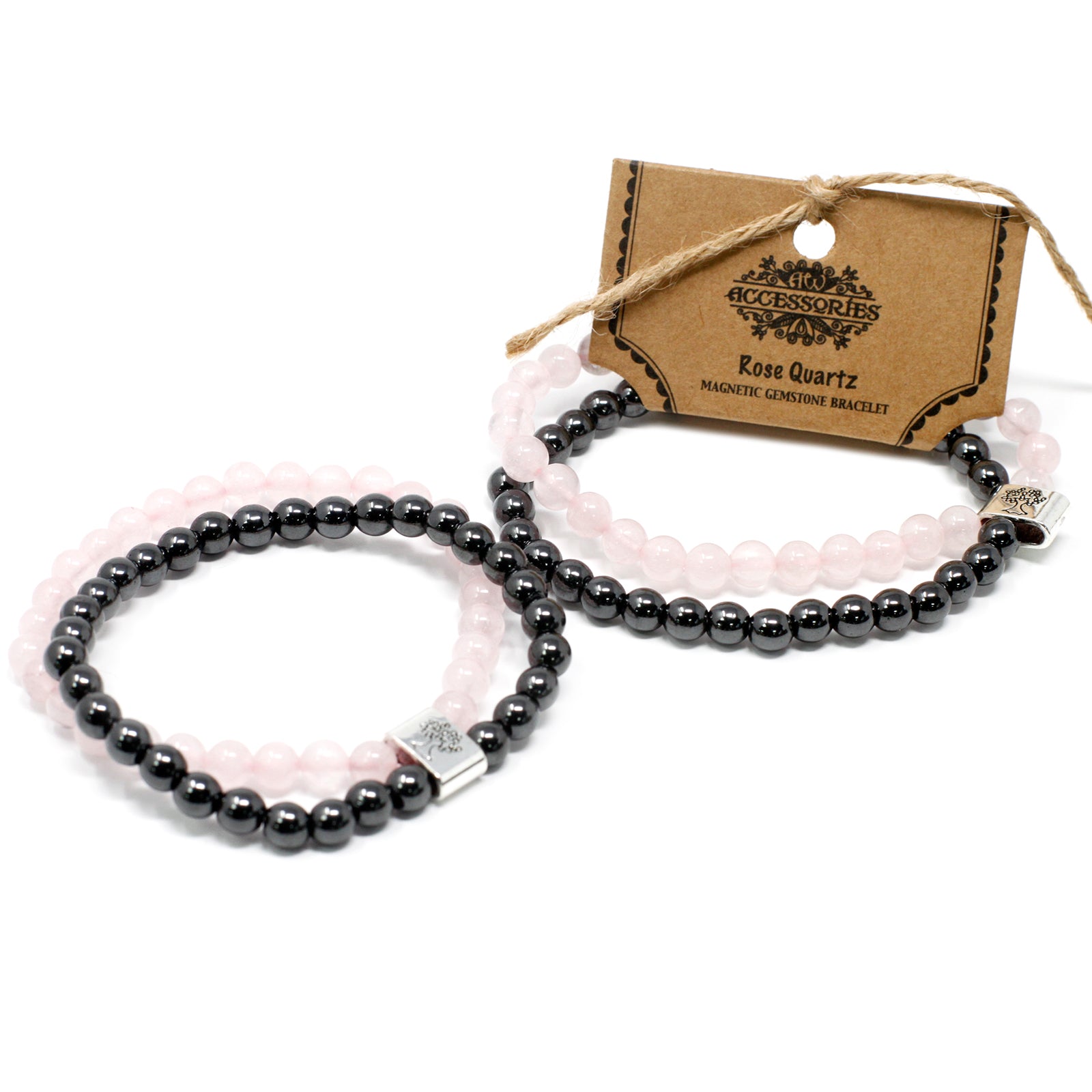 Magnetic Gemstone Bracelet - Rose Quartz Chakra