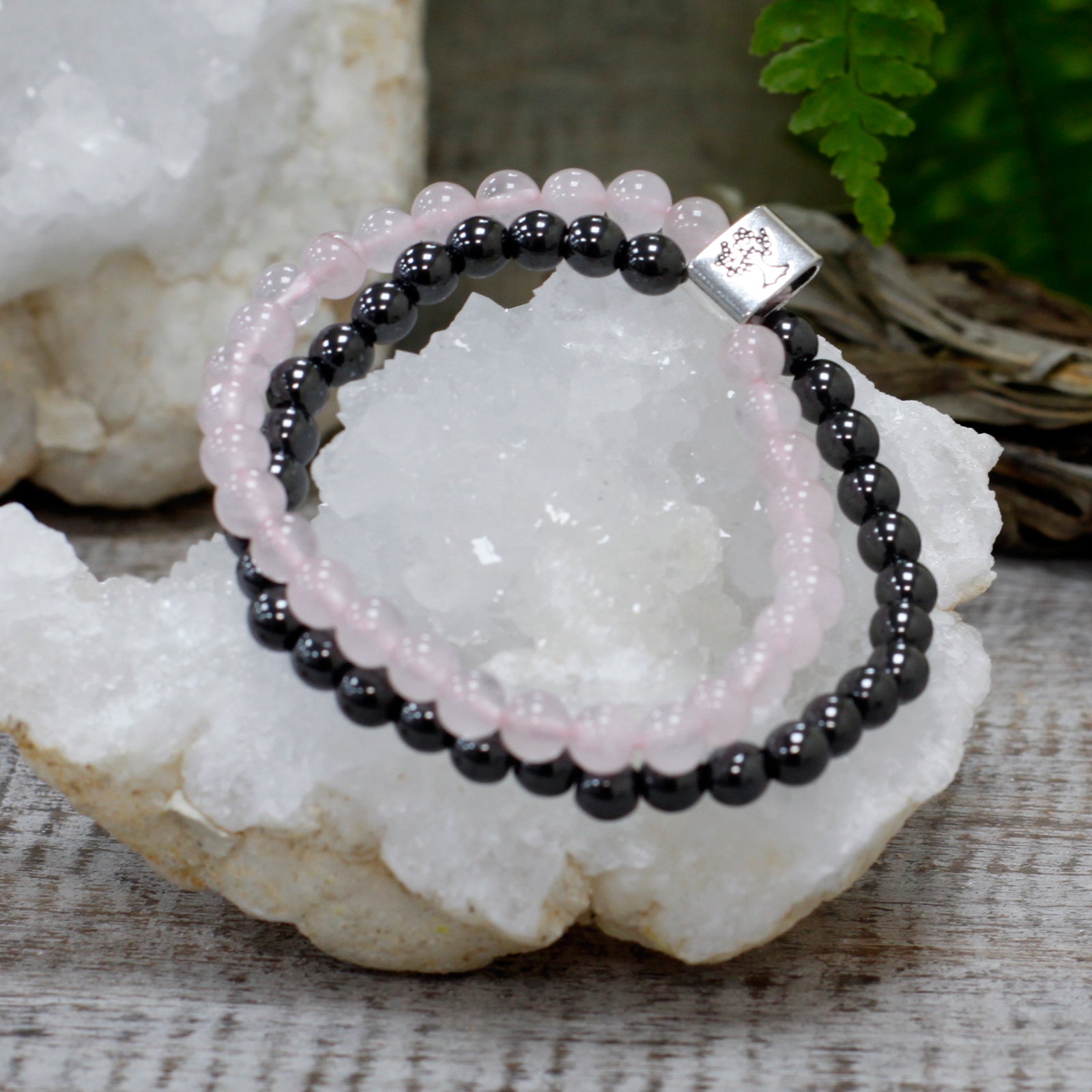 Magnetic Gemstone Bracelet - Rose Quartz Chakra