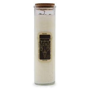 Magic Spell Candle - Balance - Black Agate & White Jasper and Ylang Ylang