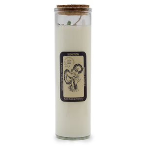 Magic Spell Candle - Seduction - Mixed Gemstones & Ylang Ylang and Patchouli