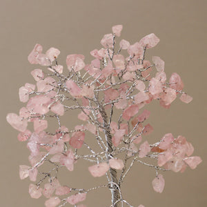 Gemstone Tree with Orgonite Base - Rose Quartz 160 Stone