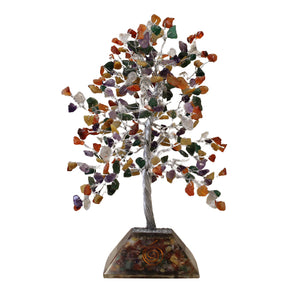 Gemstone Tree with Orgonite Base - Multi Gem 320 Stone