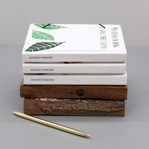 Designer Notebook with Strap - Leaves on the Same Tree