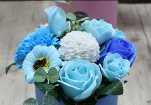 Bouquet Petite Gift Pot- Soothing Blues