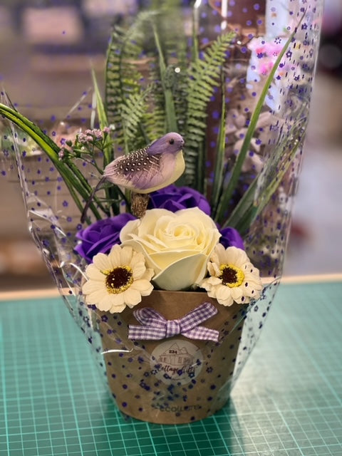 Soap Flower Box - Forest Purple