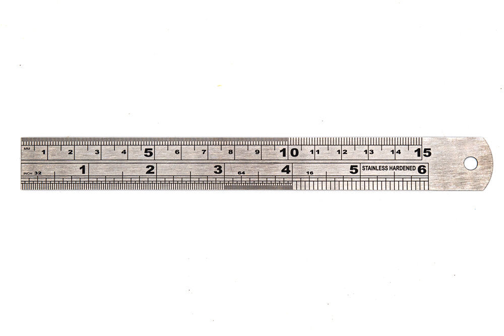 Ruler Stainless Steel 15cm
