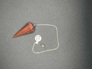 Crystal Pendulum - Red Jasper