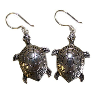 925 Silver Animal Earrings - Turtles