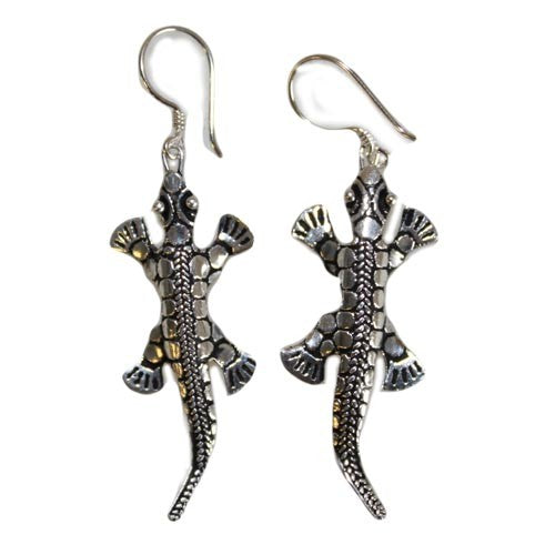 925 Silver Animal Earrings - Lizards
