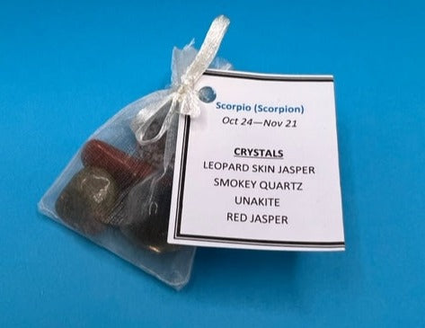 Scorpio - Zodiac Crystal Pack with Header Card