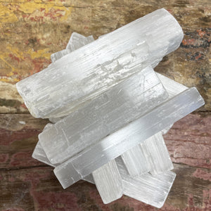 Selenite Stick Raw Crystal - Natural Stone approx 10cm
